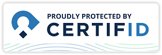Badge reading Proudly Protected by CertifID